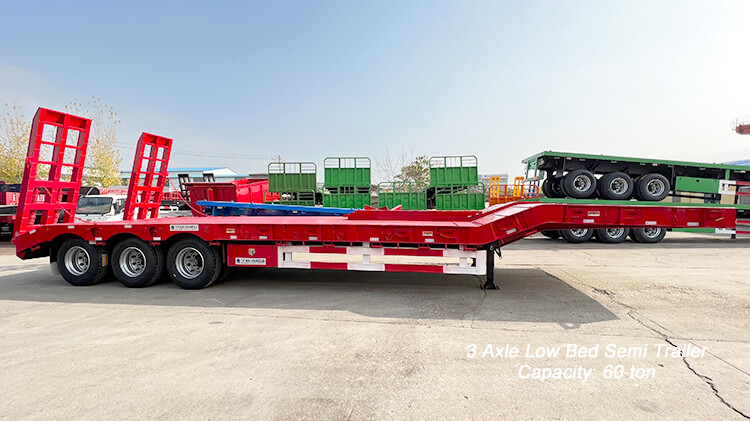 3 Axle Low Bed Semi Trailer for Sale in Zimbabwe