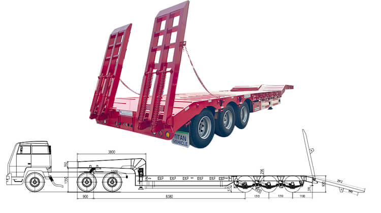 3 Axle Low Bed Semi Trailer for Sale in Zimbabwe