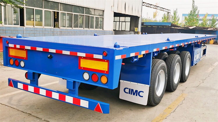 Flatbed Semi Trailer Manufacture - CIMC 3 Axle Flatbed Trailer for Sale in Harare Zimbabwe