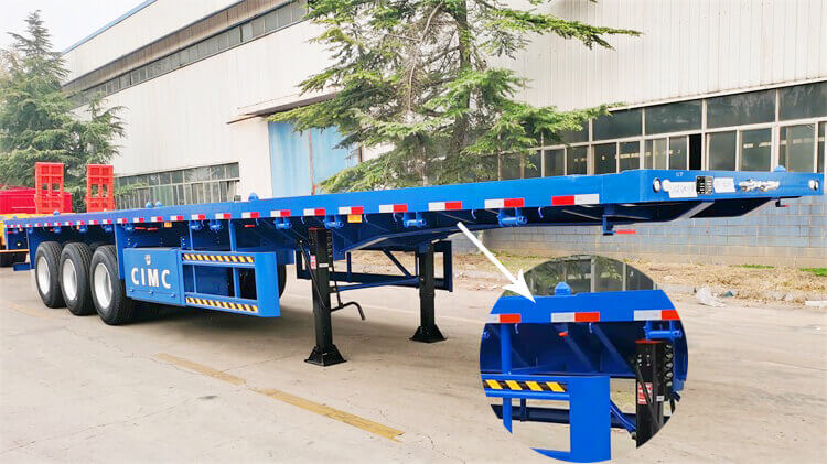 Flatbed Semi Trailer Manufacture - CIMC 3 Axle Flatbed Trailer for Sale in Harare Zimbabwe