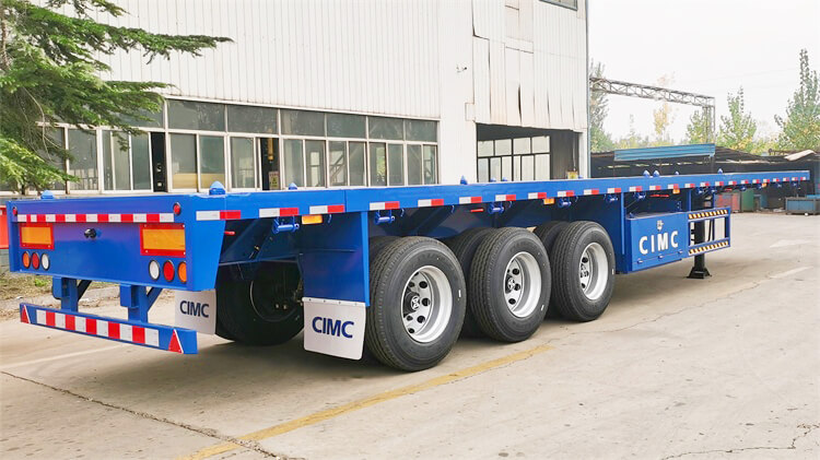 Flatbed Semi Trailer Manufacture - CIMC 3 Axle Flatbed Trailer for Sale in Harare Zimbabwe