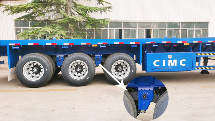 Flatbed Semi Trailer Manufacture - CIMC 3 Axle Flatbed Trailer for Sale in Harare Zimbabwe