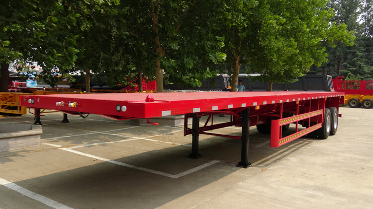 2 Axle 40 Ft Flatbed Trailer for Sale Near Me in Zimbabwe Gweru