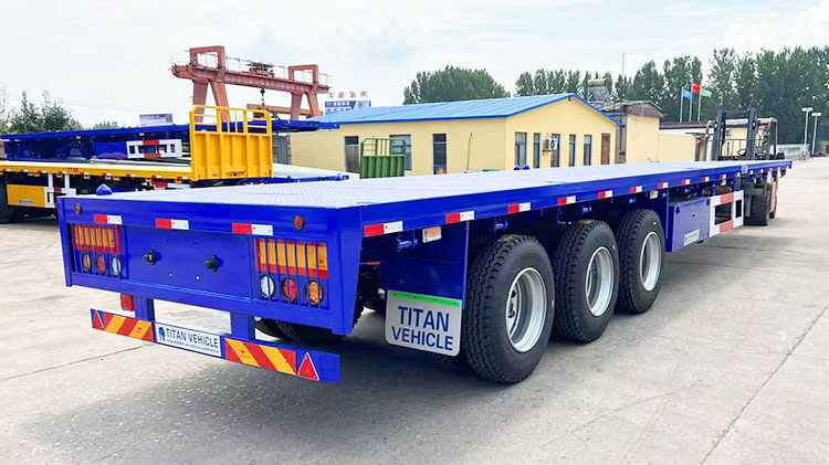 3 Axle 40 Ft Semi Truck Flatbed Trailer for Sale Near Me in Zimbabwe Harare