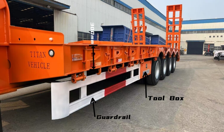 100 Ton 4 Axle Low Bed Trailer for Sale in Harare Zimbabwe