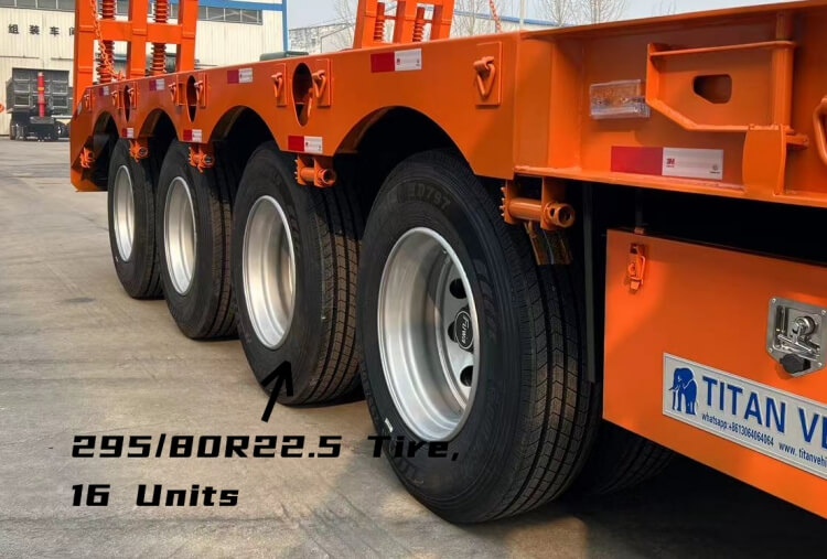 100 Ton 4 Axle Low Bed Trailer for Sale in Harare Zimbabwe
