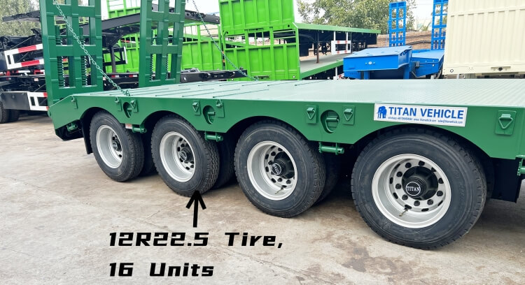 80ton 4 Axle Low Bed Trailer Price for Sale in Bulawayo Zimbabwe