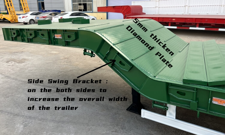 80ton 4 Axle Low Bed Trailer Price for Sale in Bulawayo Zimbabwe