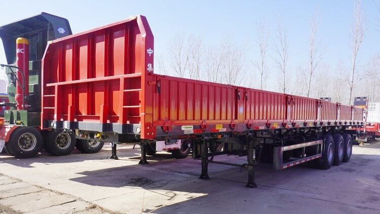 CIMC China 40 Ton Bulk Cargo Semi Side Wall Trailer for Sale in Zimbabwe
