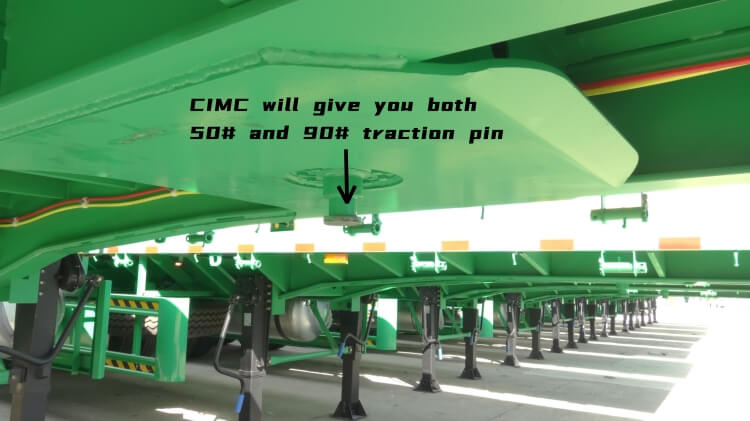 CIMC Tri Axle 40ft Flatbed Trailer for Sale in Zimbabwe Harare