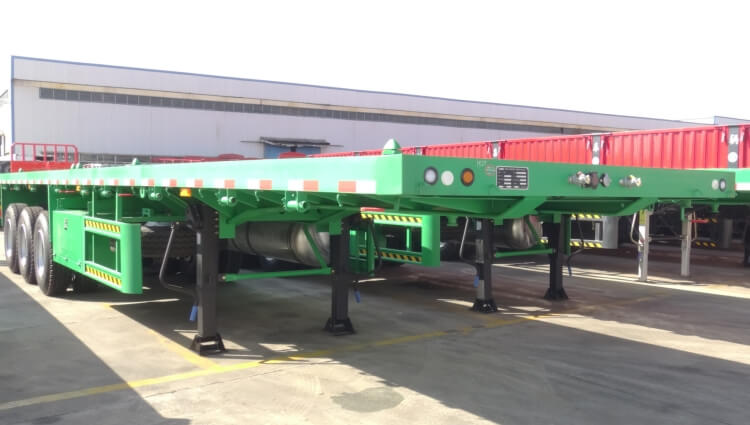 CIMC Tri Axle 40ft Flatbed Trailer for Sale in Zimbabwe Harare