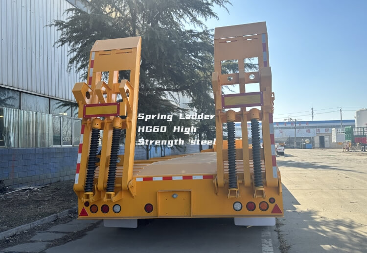 CIMC 3 Axle 80 Ton Low Bed Truck Trailer for Sale in Zimbabwe