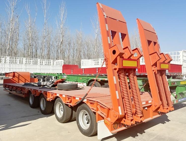 CIMC 4 Axle 100 Ton Lowbed Trailer Truck for Sale in Zimbabwe