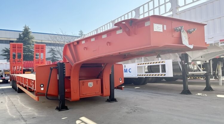 CIMC 4 Axle 100 Ton Lowbed Trailer Truck for Sale in Zimbabwe