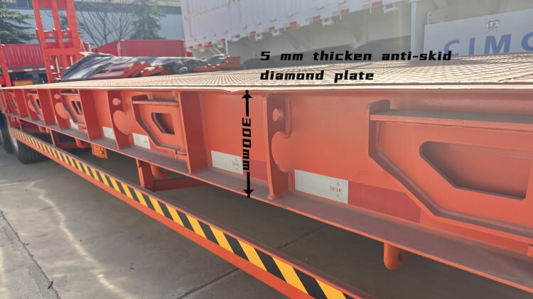 CIMC 4 Axle 100 Ton Lowbed Trailer Truck for Sale in Zimbabwe