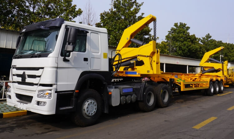 Howo Trucks for Sale Harare | Container Side Lifter Truck in Zimbabwe | Sinotruk Howo 371