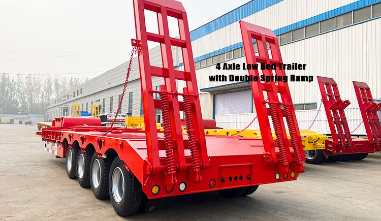 4 Axle Low Bed Trailer | Low Bed Truck Trailer for Sale in Zimbabwe