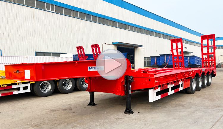 4 Axle Low Bed Trailer | Low Bed Truck Trailer for Sale in Zimbabwe