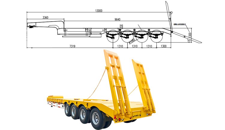 4 Axle Lowbed | 100 Ton Lowbed for Sale in Harare Zimbabwe
