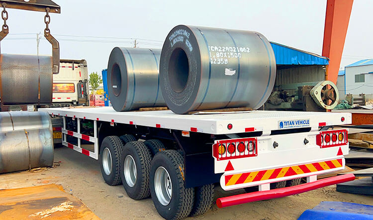 12 M Tri Axle Trailer for Sale - Best Flatbed Semi Trailer Manufactures in Zimbabwe