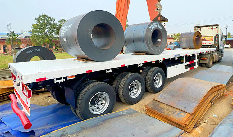 12 M Tri Axle Trailer for Sale - Best Flatbed Semi Trailer Manufactures in Zimbabwe