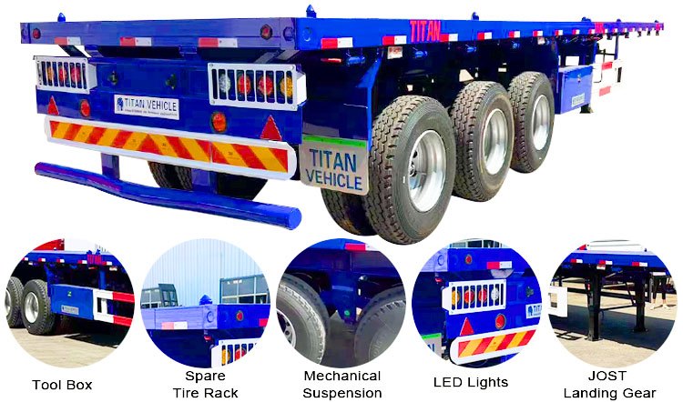 Flatbed Container Trailer - Flat Bed Trailer for Sale Near Me in Harare Zimbabwe