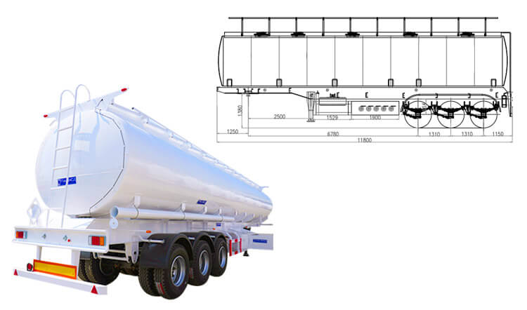 3 Axle Gasoline Tanker Trailer - Gasoline Tanker for Sale in Zimbabwe