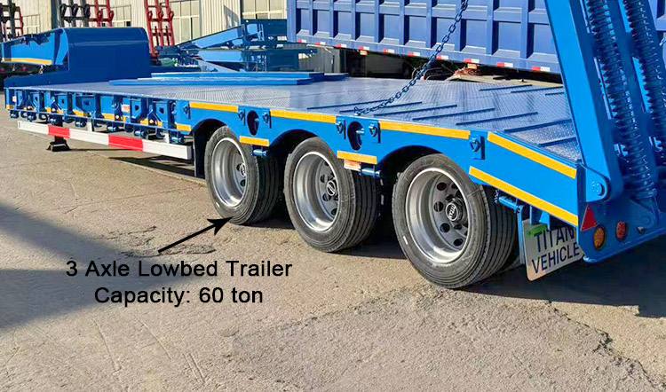 3 Axle 60 Ton Low Bed Trailer for Sale in Harare Zimbabwe