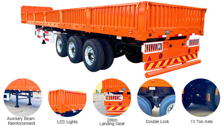 Drop Side Semi Trailer - Drop Side Trailer for Sale in Harare Zimbabwe