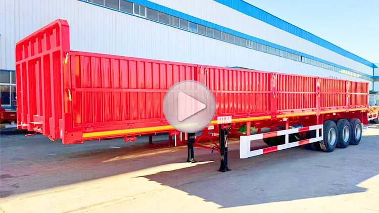 Sidewall Trailer | 3 Axle Side Wall Semi Trailer for Sale in Zimbabwe