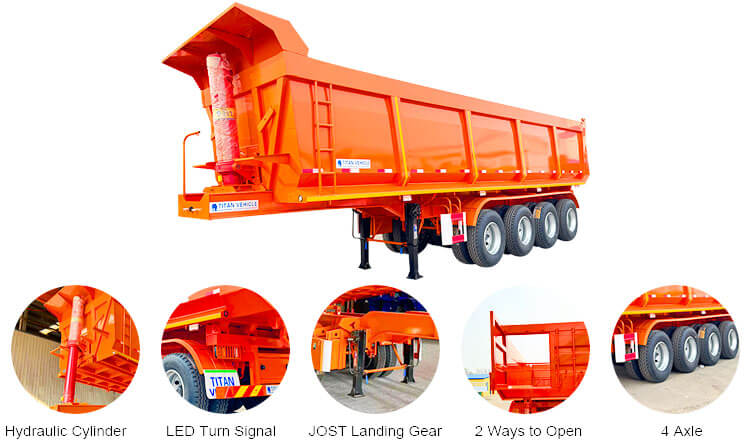 35cbm Dumper Semi Trailer | Dumper Trailer for Sale in Harare Zimbabwe