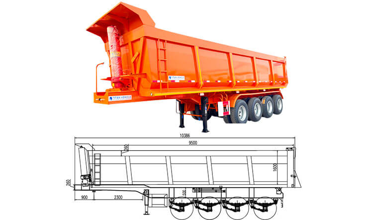 35cbm Dumper Semi Trailer | Dumper Trailer for Sale in Harare Zimbabwe