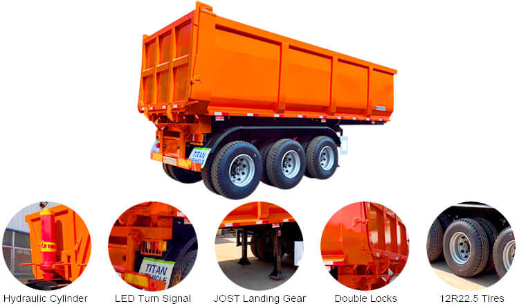 Tipper Semi Trailer | 3 Axle Tipper Trailer for Sale in Zimbabwe