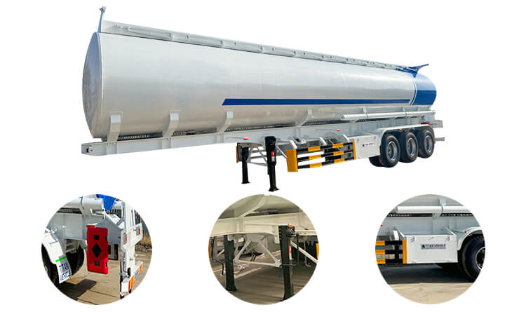 3 Axle 42000 liters Oil Tanker Trailer for Sale in Zimbabwe
