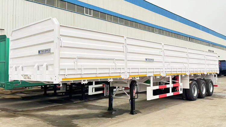 Lithium Ore Transport Side Wall Trailer for Sale in Zimbabwe