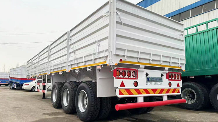 Lithium Ore Transport Side Wall Trailer for Sale in Zimbabwe