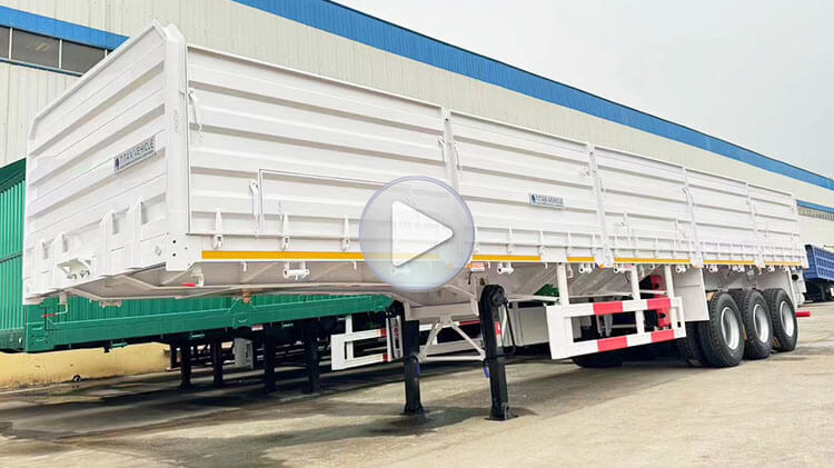 Lithium Ore Transport Side Wall Trailer for Sale in Zimbabwe