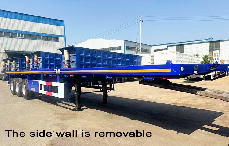 3 Axle Mining Transport Drop Side Trailer for Sale in Zimbabwe