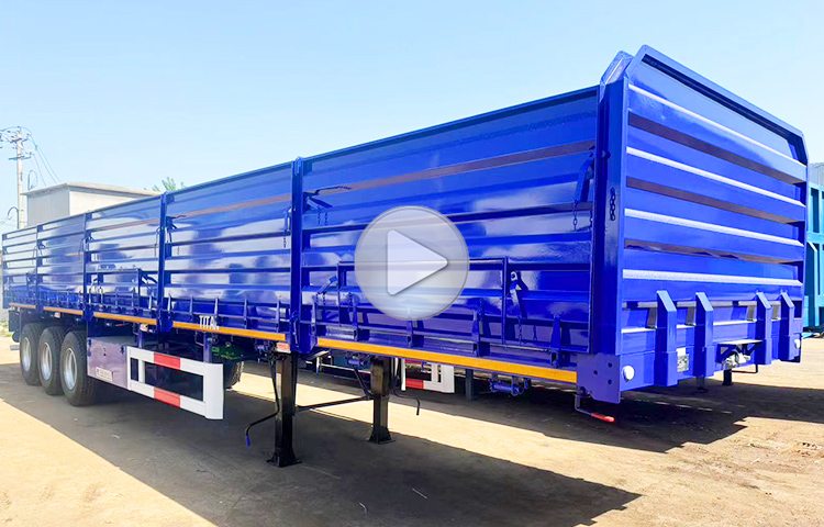 3 Axle Mining Transport Drop Side Trailer for Sale in Zimbabwe