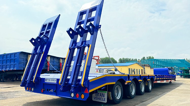 4 Axle 100 ton Semi Lowbed Trailer for Sale in Zimbabwe
