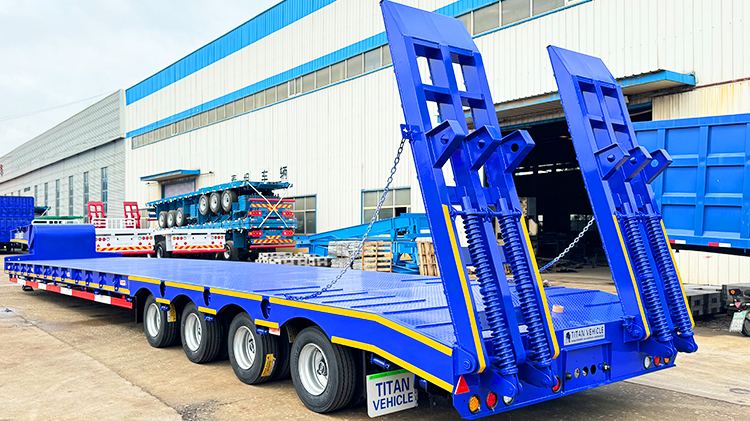 4 Axle 100 ton Semi Lowbed Trailer for Sale in Zimbabwe