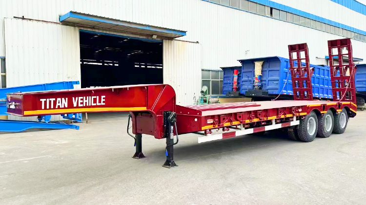 3 Axle 60 ton Lowbed Semi Trailer for Sale Price in Zimbabwe