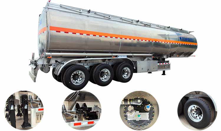 3 Axle Aluminum Tanker Trailer for Sale in Zimbabwe