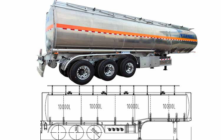 3 Axle Aluminum Tanker Trailer for Sale in Zimbabwe
