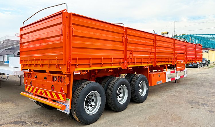 3 Axle Cargo Transport Side Wall Trailer for Sale in Zimbabwe