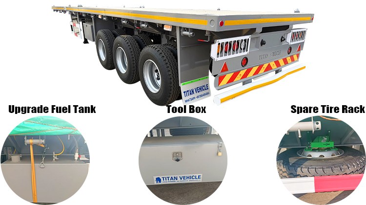40 Ft 3 Axle Flatbed Semi Trailer for Sale Near Me in Zimbabwe