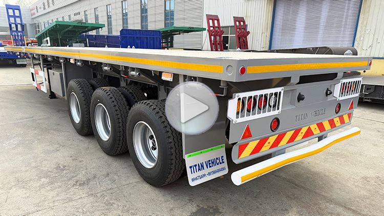 40 Ft 3 Axle Flatbed Semi Trailer for Sale Near Me in Zimbabwe