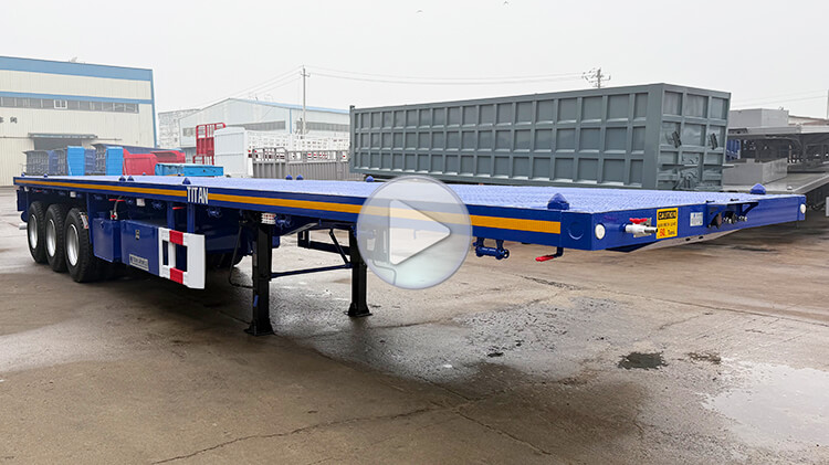 Tri Axle 40 Foot Flatbed Trailer for Sale in Harare Zimbabwe