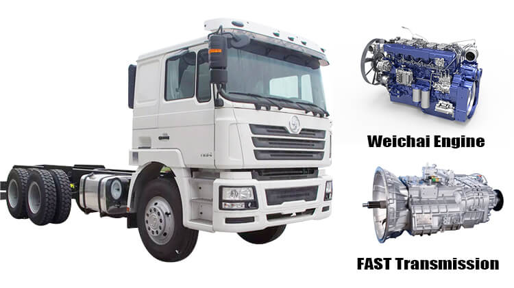 Shacman 6x4 Lorry Chassis Truck for Sale in Zimbabwe