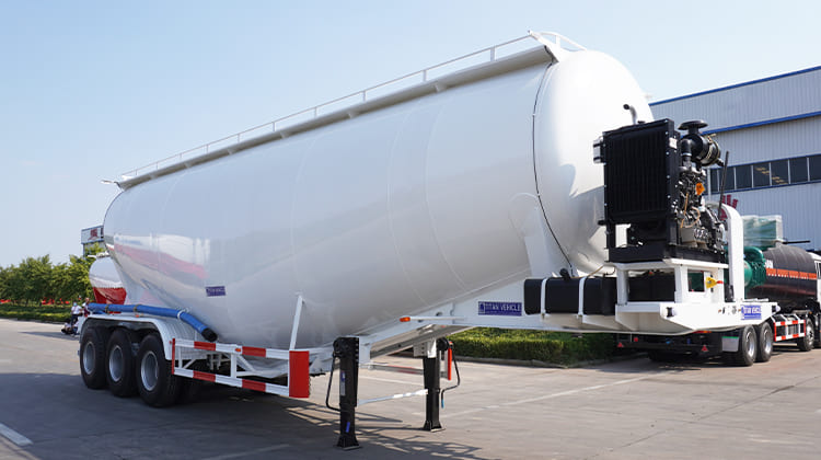 3 Axle 35 CBM Dry Bulk Cement Tanker Trailer for Sale in Zimbabwe